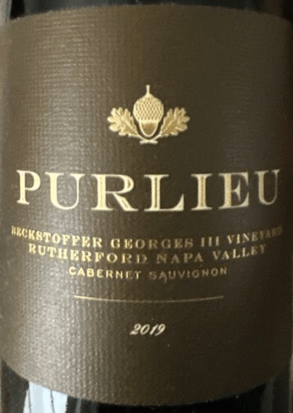 Purlieu Beckstoffer Georges III Vineyard Cabernet Sauvignon 2019 750ml