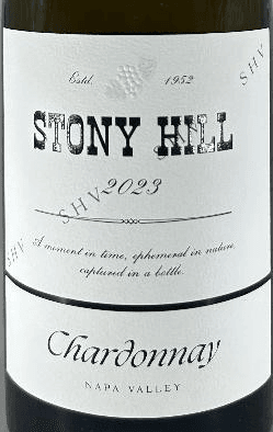 Stony Hill Vineyard SHV Chardonnay 2023 750ml