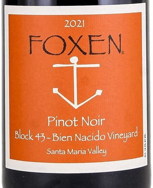 Foxen Block 43 Bien Nacido Vineyard Pinot Noir 2021 750ml