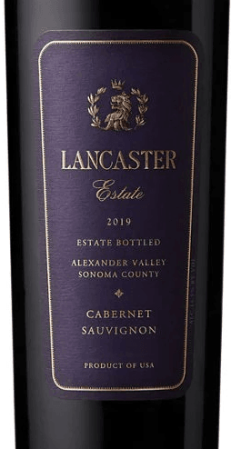 Lancaster Estate Cabernet Sauvignon Alexander Valley 2019 750ml