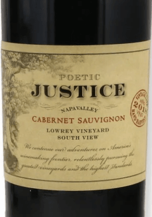 Poetic Justice Lowrey Vineyard Cabernet Sauvignon 2018 750ml