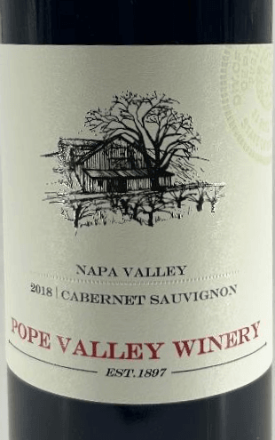 Pope Valley Winery Cabernet Sauvignon Napa Valley 2018 750ml