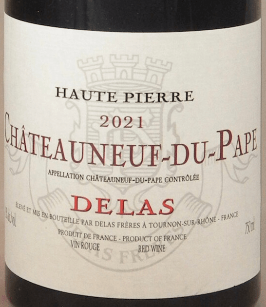 Delas Freres Chateauneuf-du-Pape Haute Pierre Rhone 2021 750ml