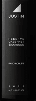 Justin Vineyards Reserve Cabernet Sauvignon 2023 750ml