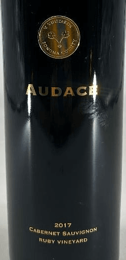 V. Vineyards 'Audace' Ruby Vineyard Cabernet Sauvignon Napa Valley 2017 750ml