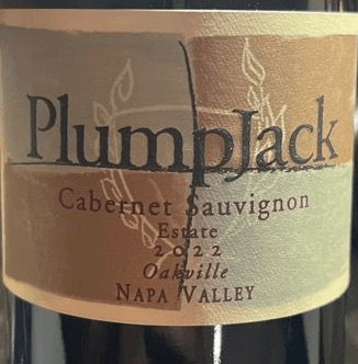 PlumpJack Winery Estate Cabernet Sauvignon Oakville 2022 750ml